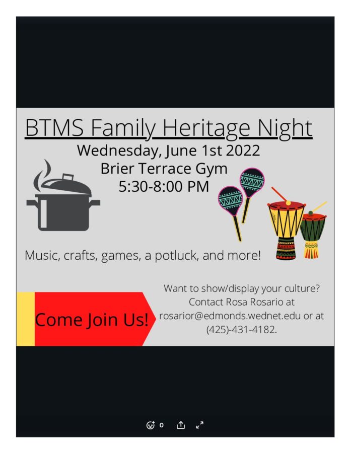 BTMS Family Heritage Night
