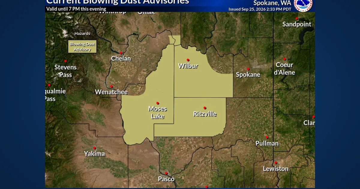 Dust Storm Cuts Visibility to Zero Near Ritzville, Closes I-90 and Highway 261 After Multiple Crashes and Keeps Both Roads Shut Until Further Notice