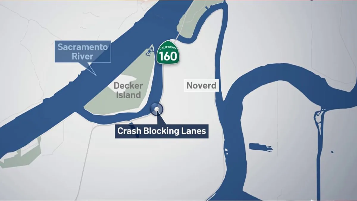 Fatal Head-On Crash on SR-160 Near Sherman Island Closes Both Directions Early Sunday as CHP Investigates Semi-Truck and Trailer Collision